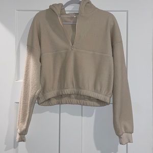 Cotton On Cropped Sherpa Half-Zip